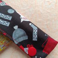 Nadelgarage, Nadelsafe, Nadeltasche für 15 cm lange Sockennadeln, mit strickenden Katzen, i love knitting Bild 7