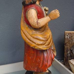 Johannes der Täufer Holz Statue Bild 4