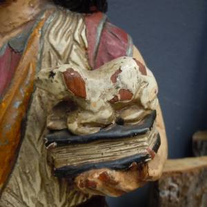 Johannes der Täufer Holz Statue Bild 5