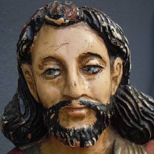 Johannes der Täufer Holz Statue Bild 6