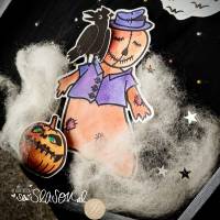 Plotterdatei Mr. Spookycrow, alternatives Halloween, SVG Geist, Plott Vogelscheuche, Kürbis, Krähe, Kürbisgesicht Bild 4
