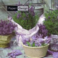 Lunchservietten Scent of lavender, 20 Servietten mit Lavendeltöpfen von Paper+Design Bild 1
