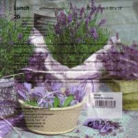 Lunchservietten Scent of lavender, 20 Servietten mit Lavendeltöpfen von Paper+Design Bild 2
