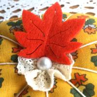 Stoffkürbis Dekokürbis in schönen Herbstfarben genäht von Hobbyhaus Bild 2