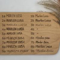Lesezeichen aus Holz, Traumfänger personalisiert, aus Kirschvollholz Bild 4