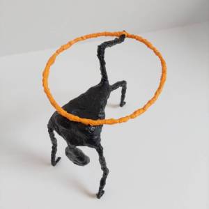 Figur Tänzerin Hula Hoop Reifen Tanz Unikat Geschenk Skulptur Bild 9
