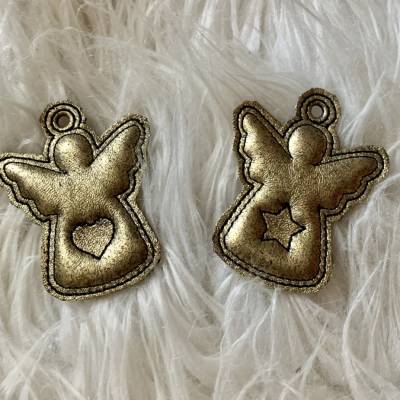 Stickdatei 3D Engel, Schutzengel, Trapunto mit Stickschaum, Set 879 Maschinenstickerei, Schlüsselanhänger