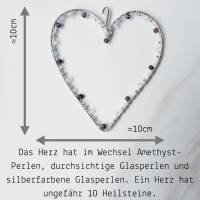 Ruhe im Herz - Fensterschmuck mit Heilstein - Amethyst Bild 6