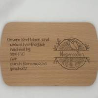 Frühstücksbrettchen personalisiert, bio, Leuchtturm, Nordsee, Holzbrett mit Gravur, Geschenk für Nordsee Liebhaber Bild 6