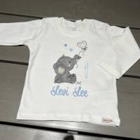 Geburtstagsshirt mit süßem Elefant, Namen und Zahl bestickt, Shirt zum Kindergeburtstag personalisiert Bild 4