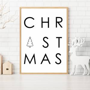 Poster CHRISTMAS | Weihnachtslied | Weihnachtsgeschenk | Merry Christmas | Frohe Weihnachten | Geschenk Familie | xmas | Bild 3
