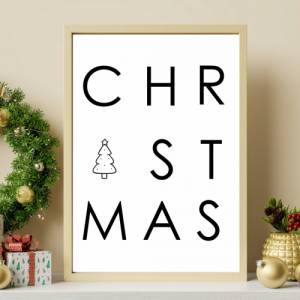 Poster CHRISTMAS | Weihnachtslied | Weihnachtsgeschenk | Merry Christmas | Frohe Weihnachten | Geschenk Familie | xmas | Bild 4