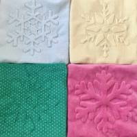 Stickdatei 3D Schneeflocke Trapunto Set 882 – Winterliche Maschinenstickerei mit Stickschaum und Anleitung Bild 8