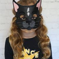 Stickdatei ITH Halloweenmaske Karnevalsmaske Katze Bild 1