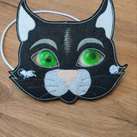 Stickdatei ITH Halloweenmaske Karnevalsmaske Katze Bild 2