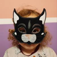 Stickdatei ITH Halloweenmaske Karnevalsmaske Katze Bild 3