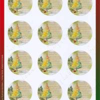 Set Weihnachtliche Geschenkanhänger/ Sticker DOWNLOAD DRUCKEN AUSSCHNEIDEN  im Aquarellstil Geschenkidee günstig kaufen Bild 7