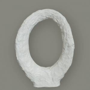 Minimalistische Skulptur weiß in abstrakter Form Einzelstück Bild 2
