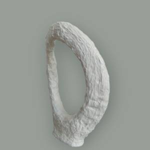 Minimalistische Skulptur weiß in abstrakter Form Einzelstück Bild 9