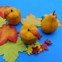 Äpfel und oder Birnen - künstlich - Beton bemalt - Herbstdekoration - Winterdekoration - zum Dekorieren + Basteln Bild 1
