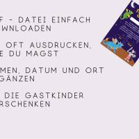 Drachen und Ritter Kindergeburtstags-Urkunde - Digitale PDF-Datei - Gastgeschenke Kindergeburtstag Bild 2