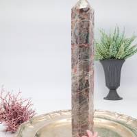GROSSER ROSA ACHAT EDELSTEINTURM, Obelisk, Spitze 250 mm Bild 4