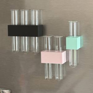 Kühlschrank Magnet “Reagenzglas Blumenvase” Bild 2