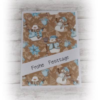 Weihnachts-Karte, Grußkarte zu Weihnachten, Weihnachtszeit, Handmade