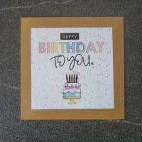 Geburtstagskarte "Happy Birthday Torte" Bild 2