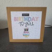 Geburtstagskarte "Happy Birthday Torte" Bild 3