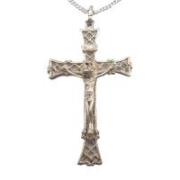 Edles venetianisches 925 Silberkreuz Anhänger Jesus mit Kette Bild 1