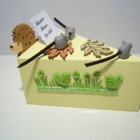 Geldgeschenk-Geburtstag-Weihnachten "ein paar Mäuse für dich" auf einem Tortenstück dekoriert-Schachtel-Unisex Bild 2