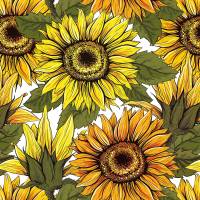 Notizheftchen Sonnenblumen, DIN A6 Notizheft liniert, Paperback mit Softcover Bild 4