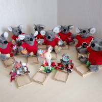 Achtung Mäuse Geldgeschenk für Weihnachten oder Nikolaus - Mausefalle - Unikat  - Winter Bild 1