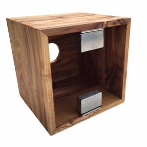 Papierbox Aufbewahrungsbox für Kosmetiktücher, Taschentücher quadratig handgefertigt aus Olivenholz Hochwertig Geschenk. Bild 3