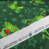Baumwolljersey  Kermit der Frosch mit Sternen grün Oeko-Tex Standard 100 (1m/19,90€) Bild 3