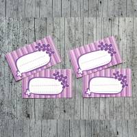 Einmachetiketten **Lilac** von ZWEIFARBIG 12 Stück gummiertes Papier Etiketten Aufkleber Sticker Marmeladenetiketten Bild 1