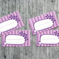Einmachetiketten **Lilac** von ZWEIFARBIG 12 Stück gummiertes Papier Etiketten Aufkleber Sticker Marmeladenetiketten Bild 3