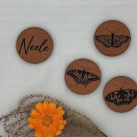4 Kühlschrankmagnete aus Holz, personalisiert, Schmetterling Magnete, Geschenk Schmetterling Bild 1