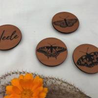 4 Kühlschrankmagnete aus Holz, personalisiert, Schmetterling Magnete, Geschenk Schmetterling Bild 2