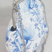 Tasche, Handtasche, Bügeltasche, Blumen Bild 2