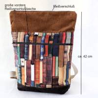 Umhängetasche Damen / Cord Tasche / Schultertasche/ beige Handtasche / Bücher Tasche / cross body bag / Stofftasche / Bild 3