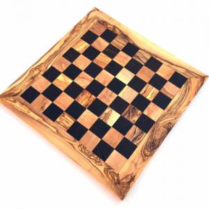 Schachspiel gerade Kante Größe wählbar ohne Schachfiguren Brett für Schach Schachspiel handgemacht aus Olivenholz Bild 1