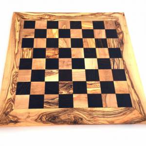 Schachspiel gerade Kante Größe wählbar ohne Schachfiguren Brett für Schach Schachspiel handgemacht aus Olivenholz Bild 3