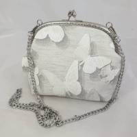Tasche, Handtasche, Bügeltasche, Schmetterling 3D Optik Bild 1