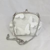 Tasche, Handtasche, Bügeltasche, Schmetterling 3D Optik Bild 3