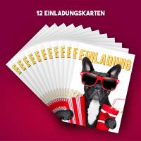 Friendly Fox Kino Einladung, 12 Einladungskarten Kindergeburtstag Kino, Geburtstagseinladungen Kino Geburtstag Bild 7