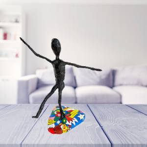 Moderne Skulptur Pop Art "Lebensfreude" Unikat besonderes Geschenk Bild 3