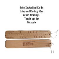 Sockenlineal 4fach für Baby & Kindersocken von Tanja Steinbach (Buche) Bild 4