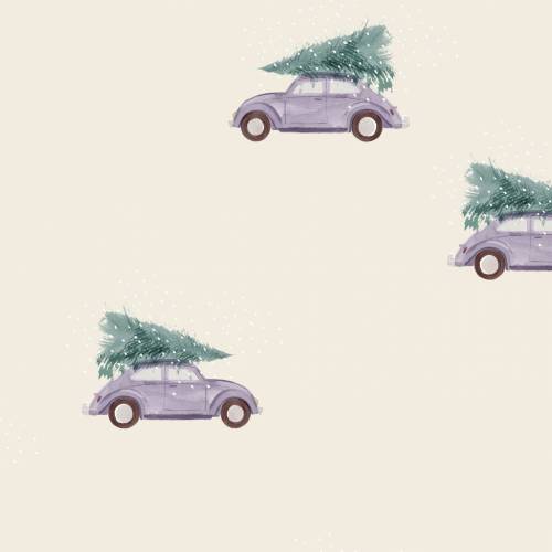 ab 50cm Jersey Christmas Tree Watercolor - Weihnachten Aquarell Druckstoff